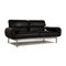 Black Plura Leather 2-Seat Couch with Relaxation Function from Rolf Benz 7