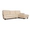 Cream Leather Corner Sofa from Willi Schillig 1