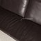 Leather Eggplant Corner Sofa from Koinor Rivo 5