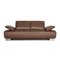 Brown Leather Volare 2-Seat Couch from Koinor, Image 1