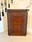 Antique Oak Inlaid Hanging Corner Cabinet 8