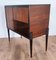 Mid-Century Modern Italian Wood Brass and Glass Top Dry Bar Drinks Cabinet, 1960s, Image 7