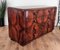 Art Deco Mid-Century Italian Regency Walnut Burl & Brass Chest of Drawers 9