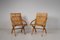 20th Century Swedish Grace Bare Wood Armchairs, Set of 2, Image 2