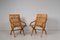 20th Century Swedish Grace Bare Wood Armchairs, Set of 2 3