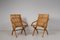 20th Century Swedish Grace Bare Wood Armchairs, Set of 2 8