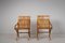 20th Century Swedish Grace Bare Wood Armchairs, Set of 2, Image 4