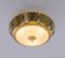 Art Deco Brass and Glass Flush Mount, 1930s, Image 3