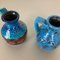 Jarrones Op Art de cerámica multicolor de Bay Kermik, Germany. Juego de 2, Imagen 12