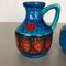 Mehrfarbige Op Art Keramik Vasen von Bay Kermik, 2er Set 3