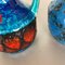 Op Art Multi-Color Pottery Vases from Bay Kermik, Germany, Set of 2 5
