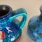 Op Art Multi-Color Pottery Vases from Bay Kermik, Germany, Set of 2 4