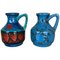 Mehrfarbige Op Art Keramik Vasen von Bay Kermik, 2er Set 1