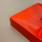 Minimalist Pop Art Red Orange Metal Wall Light from Sölken Lights, Germany, 1970s, Image 9