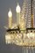 Art Déco Kronleuchter mit 9 Leuchten aus Kristallglas & Messing im Art Deco Stil 17
