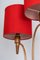 Lámpara de pie Temde minimalista de teca y cobre, años 60, Imagen 3