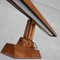Wide Mid-Century Oak Table Lamp 7