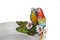 Tafelaufsatz mit Papageien und Blumen aus Keramik von Ceramiche Ceccarelli 3