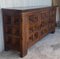 19th Century Large Spanish Gothic Carved Walnut Cabinet with Three Doors 5