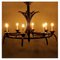 Large Bentwood Eight-Arm Chandelier from Ton 5