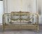 19th Century French Full Belle Époque Bronze Iron Brass and Glass Bed 2