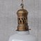 Lampada a sospensione antica in ottone e vetro, Germania, Immagine 7