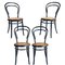 Early 20th Century Neapolitan Ebonized Chairs by Michael Thonet for Sautto & Liberale, Set of 4 1