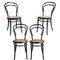 Early 20th Century Neapolitan Ebonized Chairs by Michael Thonet for Sautto & Liberale, Set of 4, Image 1