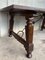 Late 19th Spanish Walnut Dining Table with Iron Stretcher, Image 9