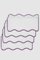 OLAS Eggplant Linen Cocktail Napkins from Los Encajeros, Set of 4, Image 1