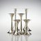 Silver TW 284 Trumpetti Candlesticks in 3 Sizes by Tapio Wirkkala for Kultakeskus, Finland, Set of 6 6