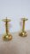 Large Bauhaus Brass Candleholders, 1930s, Set of 2, Image 1