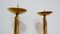 Large Bauhaus Brass Candleholders, 1930s, Set of 2, Image 8