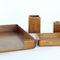 Mid-Century Desk Set in Walnut, Czechoslovakia, 1960s, Set of 6 2