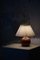 Lampada da tavolo rotonda Mid-Century in ceramica, Danimarca, anni '70, Immagine 2