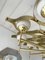 Mid-Century Italian Brass and Opaline Glass Chandelier by Gio Ponti for Arredoluce, 1960s, Image 8