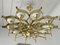 Mid-Century Italian Brass and Opaline Glass Chandelier by Gio Ponti for Arredoluce, 1960s 1