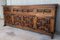 Large 19th Century Catalan Spanish Baroque Carved Oak Credenza or Buffet 5