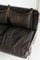 Stringa Sofa aus verchromtem Metall & dunkelbraunem Leder von Gae Aulenti für Poltronova, Italien, 1980er 10