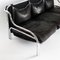 Stringa Sofa aus verchromtem Metall & dunkelbraunem Leder von Gae Aulenti für Poltronova, Italien, 1980er 6