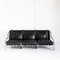 Stringa Sofa aus verchromtem Metall & dunkelbraunem Leder von Gae Aulenti für Poltronova, Italien, 1980er 2