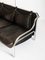 Stringa Sofa aus verchromtem Metall & dunkelbraunem Leder von Gae Aulenti für Poltronova, Italien, 1980er 7