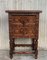 Spanish Carved Walnut End Table or Nightstand with 2 Drawers 4
