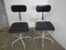Iron and Plastic Stools, 1980s, Set of 2, Image 3