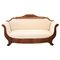 Großes Sofa aus geschnitztem Nussholz, 1820er 1