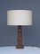 Hand Carved Wooden Table Lamp from Temde, 1960s, Image 1