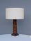 Hand Carved Wooden Table Lamp from Temde, 1960s 4