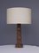 Hand Carved Wooden Table Lamp from Temde, 1960s 6