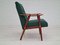 Danish Reupholstered Armchair in Wool & Mahogany, 1960s 14