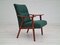 Danish Reupholstered Armchair in Wool & Mahogany, 1960s 1